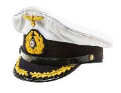 WW2 German Kriegsmarine - Captains visor cap - white top