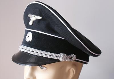 WW2 German tricot visor cap - SS ALLGEMEINE